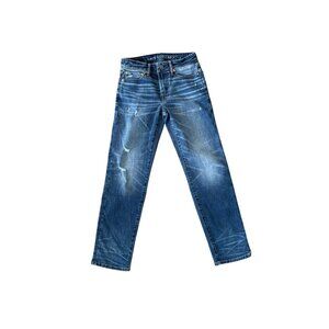 American Eagle Airflex Temp Tech Mens Distressed Slim Fit Jeans Size 28x32 Mediu